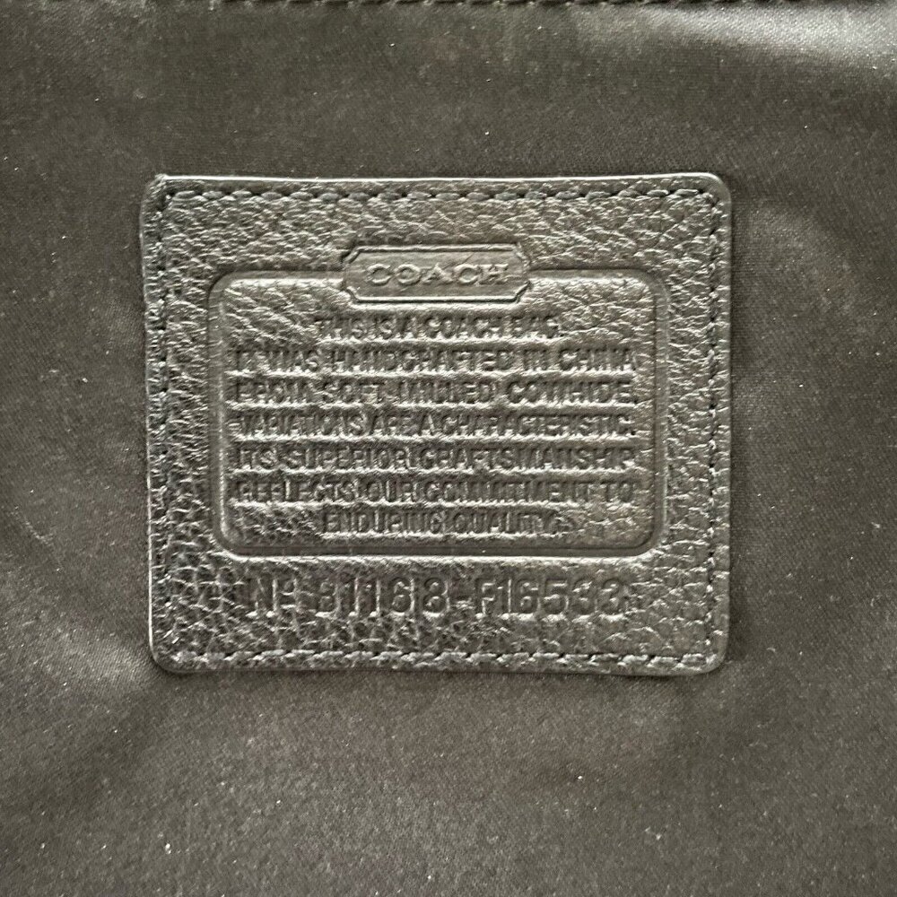 Coach Penelope Slim Crossbody Shoulder Bag Black Pebbled Leather B1168-F16533 - Picture 13 of 13